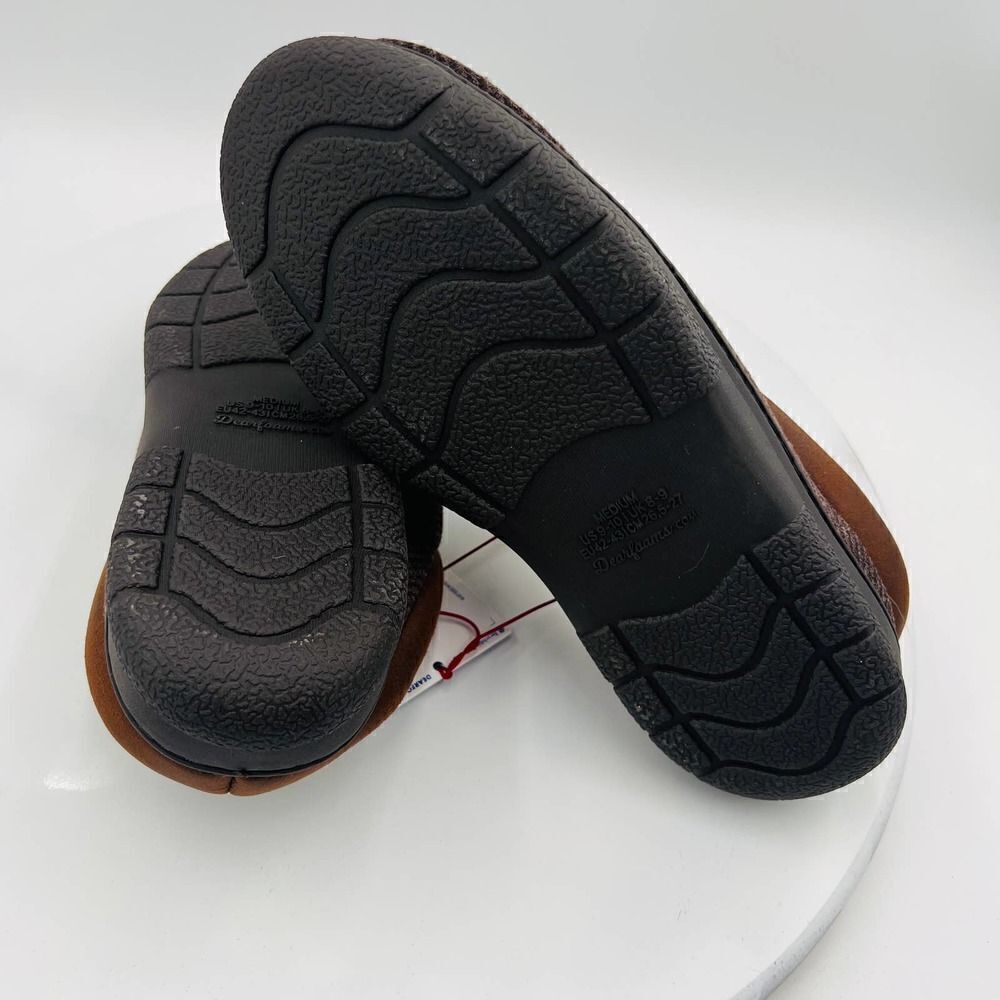 Dearfoams Men's Cozy Comfort Will Moc Toe Clog Brown Slipper Size 9-10 - Picture 12 of 13